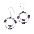 Silver Coil Earrings